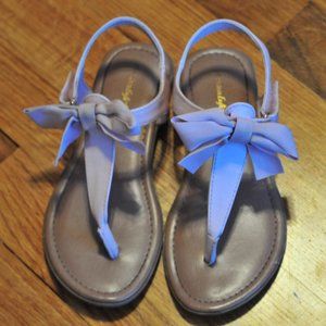 Girls American Eagle Bow Sandals sz 12